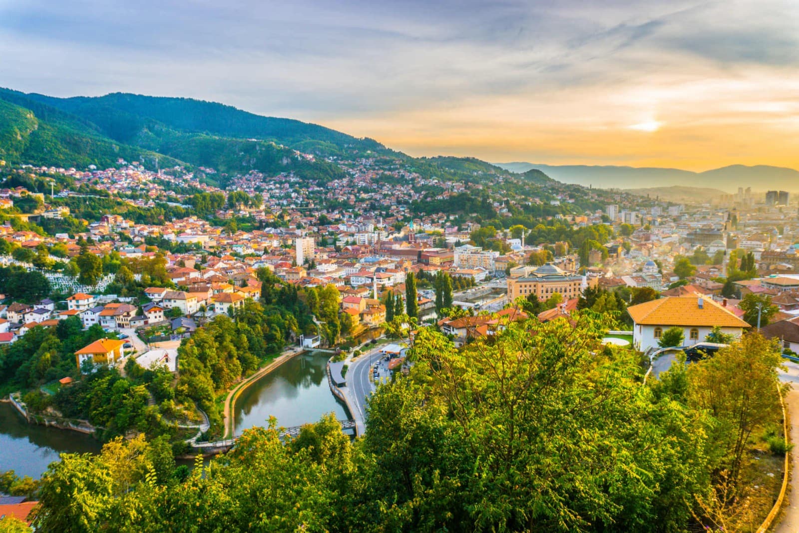 Sarajevo city view